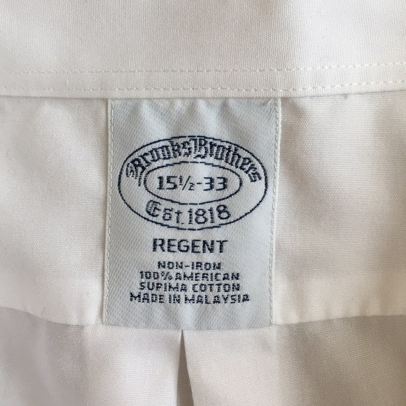 Brooks Brothers Regent White BRAND NEW - Picture 3 of 3